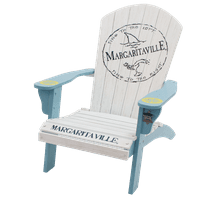 Margaritaville peraje na lijevu adirondack stolicu