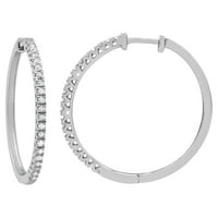 Brilliance Fine Jewelry Carat dijamantske naušnice u srebru za žene