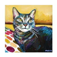 Robert Phelps Art' cy mačka ' Canvas Art