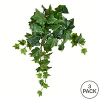 Vickerman 18 Artificial Green Ivy Viseći grm, set od 3
