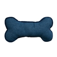 Gap Pet, pas igračke, pliš traper kosti u obliku Squeaker Gap pet Toy, plava, OS
