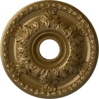 Ekena Millwork 18 od 1 2 ID 1 2 P Granada plafon medaljon, ručno oslikana blijedo zlato