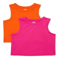 Atletski Radovi Djevojke Muscle Tank Top, 2-Pack, Veličine 4 - & Plus