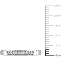Dijamantski Akcent Sterling Srebrni Polu-Vječnost Prsten