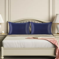Jedinstvena povoljna satenska jastučnica sa patentnim zatvaračem, Standard, mornarica