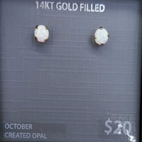 Brilliance Fine Nakit stvorio Opal naušnice u 14kt zlato punjenje
