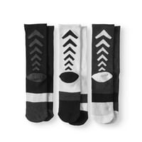 Athletic Works Boys Crew Socks, 3-Pack