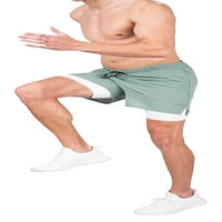 Aktivne muške kratke hlače za trčanje s podstavom