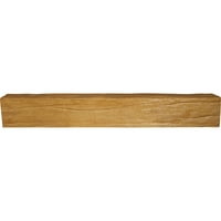Ekena Millwork 4 W 6 H 10'L 3-Sided Riverwood Endurathane Fau drvena stropna greda, prirodni Bor