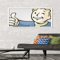 Fallout - Vault Boy-Thumbs Up Close-Up Zidni Poster, 22.375 34 Uokviren