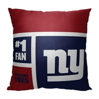 New York Giants NFL blok u boji personalizirani 18 18 jastuk
