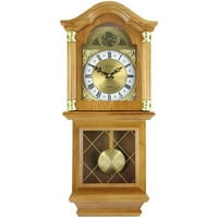 Collection Bedford Clock 25.5 Antikni muhagoni cherry hrast chimbing zidni sat s rimskim brojevima