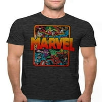 Marvel Character Shots siva muška i velika Muška grafička majica