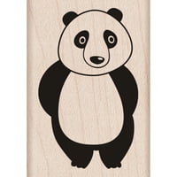 Heroj Arts Montiran Gumene Marke 3 X3 - Stidljiva Panda