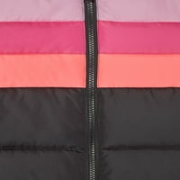 Pink Platinum Girls Colorblocked set odijela za snijeg, veličine 4-6x