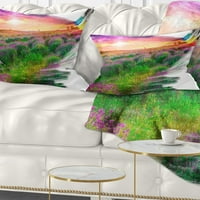 Designart četke za farbanje jastuka sa štampanim pejzažom prirode - 16x16