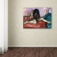 Zaštitni znak likovne umjetnosti' plačući goli ' platnena Umjetnost Edvarda Muncha