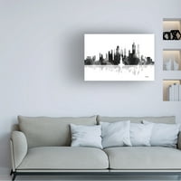 Marlene Watson 'New York New York Skyline BG 1' Canvas Art
