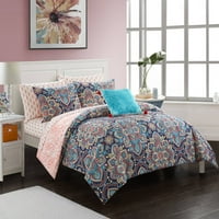 Tvoja zona Serena krevet u torbi posteljina Set, Twin XL, Multi-color