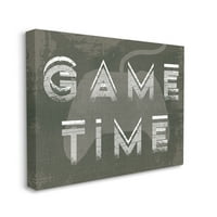 Stupell Industries Game Time Distressed Typography Modern Video Gamer, 30, Designed by Daphne Polselli