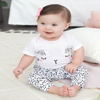 Gerber Baby Girl Oneyes Govor i set za pant, 3pc