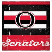 Ottawa Senators - Retro logotip zidni poster, 14.725 22.375