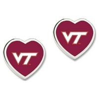 Virginia Tech Naušnice Sa Srcem