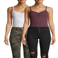 No Boundaries ' Henley Cami, Pack