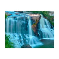 James McLoughlin 'Waterfall Portrait II' Canvas Art