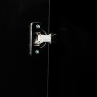 Aukfa švedski ormarić, Ormarić s akcentom sa LED svjetlima i vratima, Crna