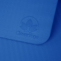 Clever Yoga BetterGrip TPE prostirka za jogu, zeleni list mente