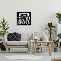 Stupell Industries Worlds Worlds Greatest Dad Cool raznolik tipografija Crown dizajn Framered Wall Art, 24,