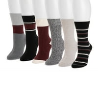 Muk Luks ženske čarape za čizme, 6 pakovanja, veličine 6-10