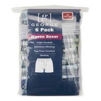 George muške rastezljive tkane bokserice, 6 pakovanja, veličine s-3XL