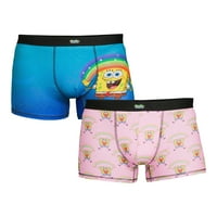 SpongeBob Squarepants Muški i veliki muški lik i ikona Boxer Gathers, 2-pakovanje