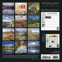 Willow Creek Press Nacionalni parkovi Zapadnog zida kalendar