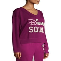 Disney ženski i ženski Plus Disney Squad Dugi rukav pidžama Top