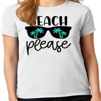 Grafička Amerika ljetna plaža Molimo ženska grafička majica