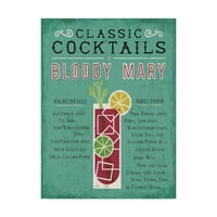 Zaštitni znak likovne umjetnosti' klasični koktel Bloody Mary ' platnena Umjetnost Michaela Mullana