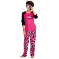 Ženski pidžama plišani runo za spavanje i pantalone za poklon Set odjeće za spavanje