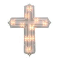 14 Osvijetljeni Vjerski Križ Uskršnji Prozor Silueta Dekoracija