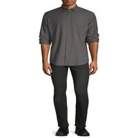 George muški Dugi rukav Slim Fit Oxford Shirt, do 3XL