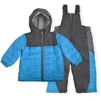 Arctic Quest Boys & Toddler Boys' Block Puffer Jacket i Ski Bib komplet odijela za snijeg