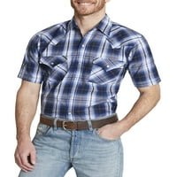 Ely Cattleman Muška kratka rukava Zapadna karirana košulja