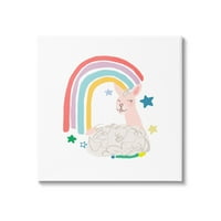 Stupell industrije ovce opuštajuće nasmijan Rainbow Stars divan dizajn, 17, dizajn do juna Erica Vess