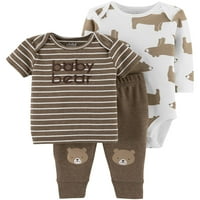 Dijete moje od Carter's Baby Boy Outfit bodi sa dugim rukavima, majica i pantalone, 3 komada