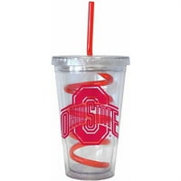 16oz NCAA Ohio State Buckeyes Swirl čaša za slamku
