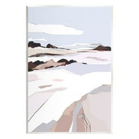 Stupell Industries Sažetak Snowy Mountain Landscape grafička Umjetnost Neuramljena Umjetnost Print zidna