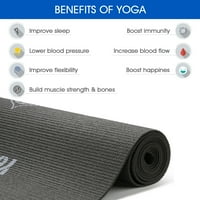 Yes4All Premium PVC štampani dizajn Yoga Mat Hypnotica Crna