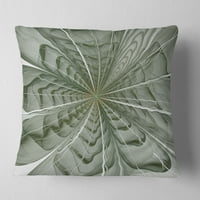 Designart simetrični svijetlozeleni fraktalni cvijet - jastuk za bacanje cvijeća-18x18